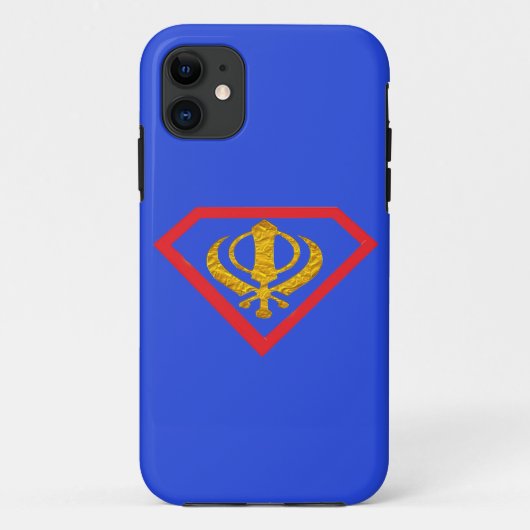cool sikh khanda lion sikhism - symbool Case-Mate iPhone case (Achterkant)