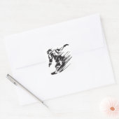 Cool silhouet snowboarden berg Stickers (Envelop)