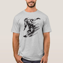 Cool Silhouette Snowboard Mountain T-shirt