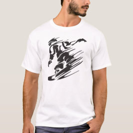 Cool Silhouette Snowboard Mountain T-shirt