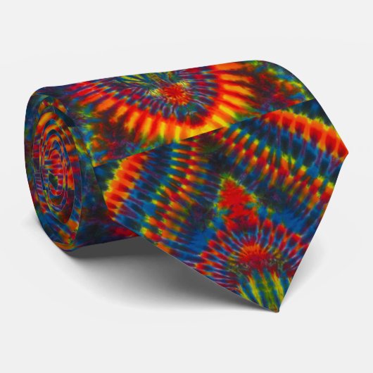 Cool Silk Cosmic Tie Dye Stropdas (Opgerold)
