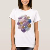 Cool Silver ABSTRACT ART Statement T-shirt v3 (Voorkant)