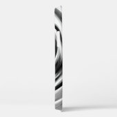 Cool Silver Black Stripy Pattern Case-Mate iPhone Case (Achterkant / Rechts)