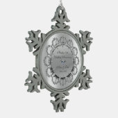 Cool Silver Floral Ornamenten bruiloft Jubileum (Links)