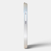 Cool Silver Glitter Metallic Pineapple Tropisch Case-Mate iPhone Case (Achterkant / Links)