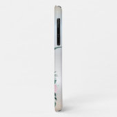 Cool Silver Glitter Pineapple Tropische Bloemen Case-Mate iPhone Case (Achterkant/links)