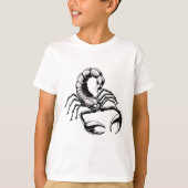 Cool Silver Scorpion T-shirt (Voorkant)