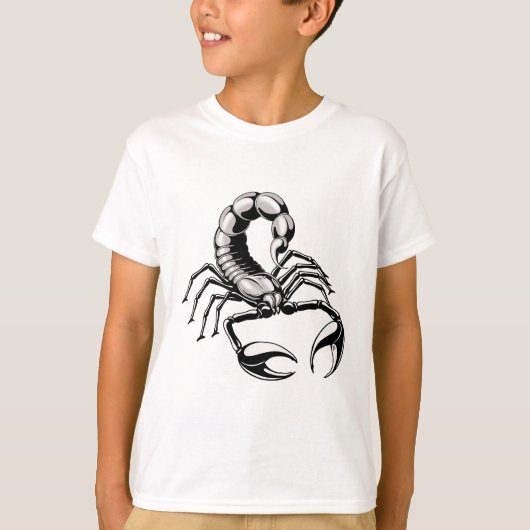 Cool Silver Scorpion T-shirt (Voorkant)