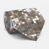 Cool Silver Sequin Effect Stropdas (Opgerold)