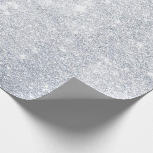 Cool Silver Sparkly Sjabloon Best Elegant Modern Cadeaupapier (Hoek)