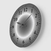 Cool Silver Stainless Steel Metal Grote Klok (Hoek)