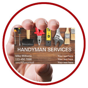Cool Simple Handyman Home Repareert Visitekaartjes
