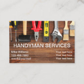 Cool Simple Handyman Home Repareert Visitekaartjes (Voorkant)