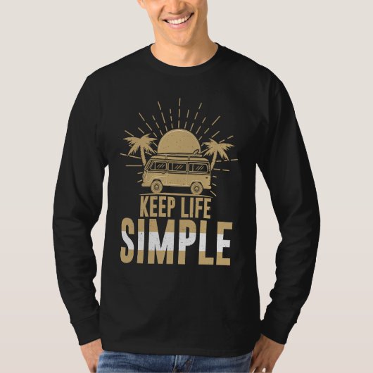 Cool Simple Life Vans Vacation Van Living Enthusia T-shirt (Voorkant)