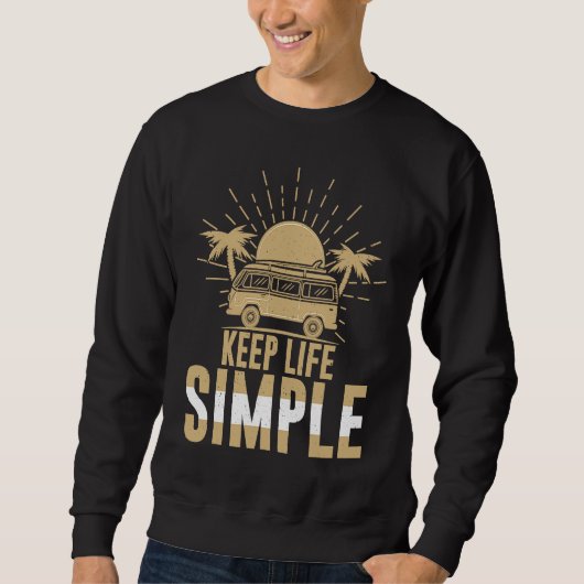 Cool Simple Life Vans Vacation Van Living Enthusia Trui (Voorkant)
