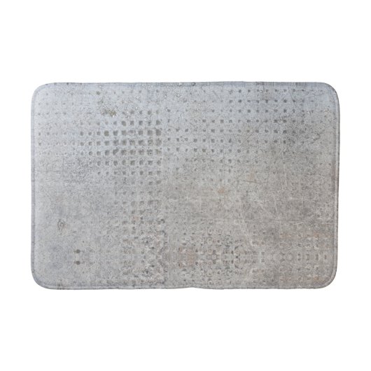 Cool Simple & Quirky Funny Realistic Grey Concrete Badmat (Voorkant)