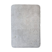 Cool Simple & Quirky Funny Realistic Grey Concrete Badmat (Voorkant Verticaal)