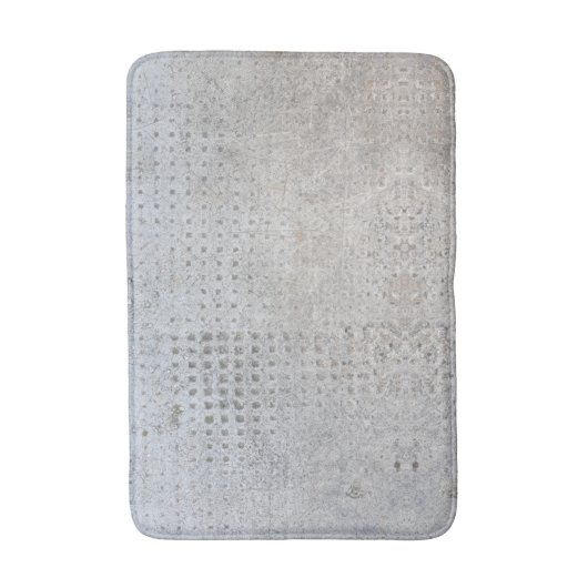 Cool Simple & Quirky Funny Realistic Grey Concrete Badmat (Voorkant Verticaal)