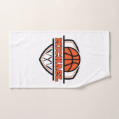Cool Sinaasappel Zwart Basketbal Sport Handdoek (Handdoek)