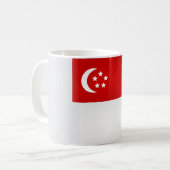 Cool Singapore Flag Koffiemok (Voorkant links)