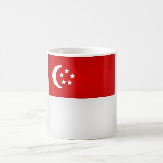 Cool Singapore Flag Koffiemok (Center)