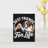 Cool Sint Bernard Kostuum Voor Mannen Vrouwen St.  Kaart (Gele Bloem)