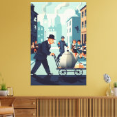 Cool Sir Winston Churchill  Canvas Afdruk (Insitu (Woonkamer))