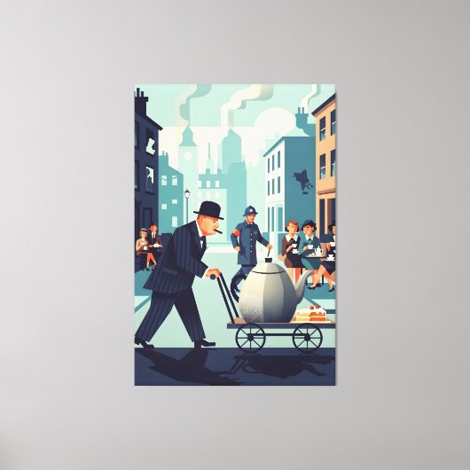 Cool Sir Winston Churchill  Canvas Afdruk (Voorkant)