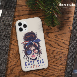 Cool Sis stemt  rommelig haar Lady Election iPhone 15 Case
