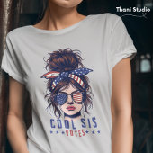 Cool Sis stemt rommelig haar Lady Election T-shirt