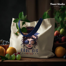 Cool Sis stemt  rommelig haar Lady Election Tote Bag