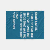 Cool Sister Dear I Tried Find Fleece Deken (Voorkant (Horizontaal))