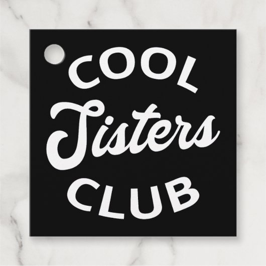 Cool Sisters Club I Bedankjes Labels (Voorkant)