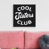 Cool Sisters Club I Canvas Afdruk (Insitu (Woonkamer))