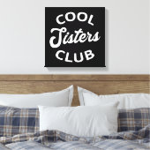 Cool Sisters Club I Canvas Afdruk (Insitu (Slaapkamer))