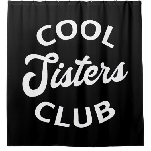 Cool Sisters Club I Douchegordijn (Voorkant)