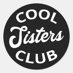 Cool Sisters Club I Ronde Sticker