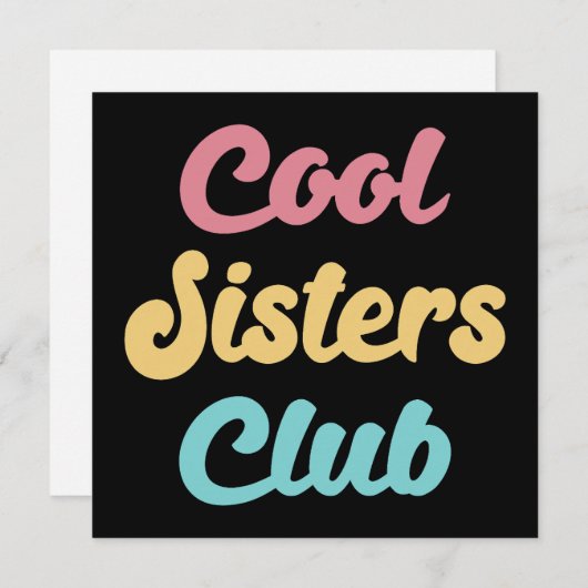 Cool Sisters Club II (Voorkant / Achterkant)