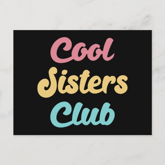 Cool Sisters Club II Briefkaart (Voorkant)