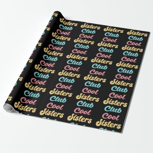 Cool Sisters Club II Cadeaupapier (Uitgerold)