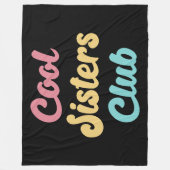 Cool Sisters Club II Fleece Deken (Voorkant)