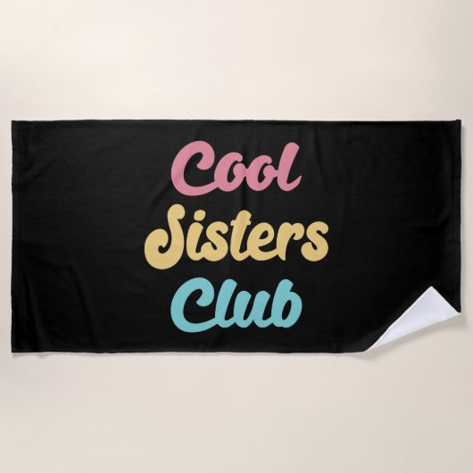 Cool Sisters Club II Strandlaken (Voorkant)