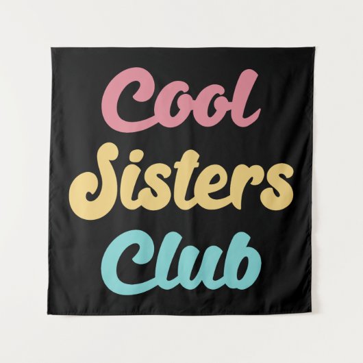 Cool Sisters Club II Wandkleed (Voorkant)