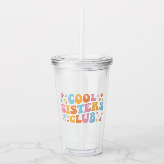 Cool Sisters Club III Acryl Drinkbeker (Voorkant)