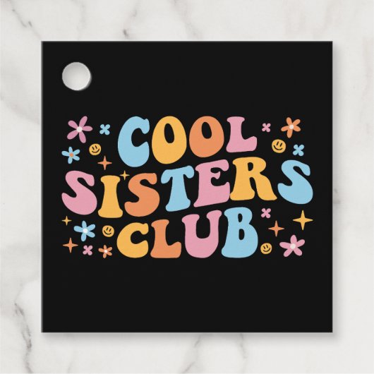 Cool Sisters Club III Bedankjes Labels (Voorkant)