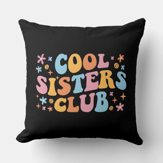 Cool Sisters Club III Kussen (Voorkant)