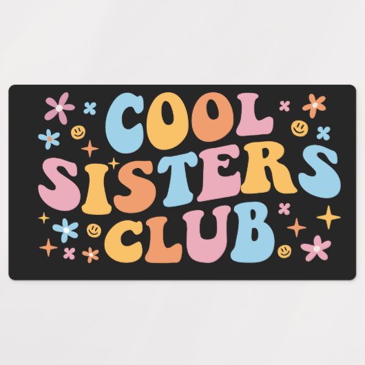 Cool Sisters Club III Labels (Design 1)