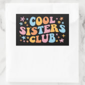 Cool Sisters Club III Rechthoekige Sticker (Tas)