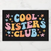Cool Sisters Club III Voedselcontainer Etiket (Enkel label)