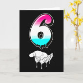 Cool Six Seven 6 7 Meme Gen Alpha S-lang Kostuum M Kaart (Gele Bloem)